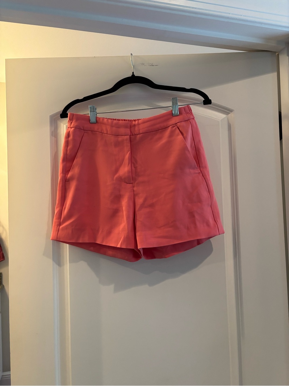 J. Crew Factory Coral Tailored High-Rise Shorts